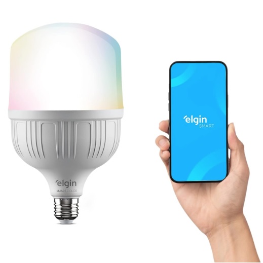 Lâmpada Inteligente 20W Elgin Color RGB Wifi Compatível com Alexa e Google Home