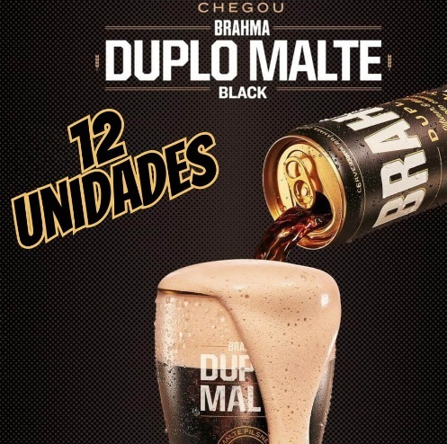 Pack de Brahm4 Duplo Malte Escura Sleek 350ml, 12 Unidades