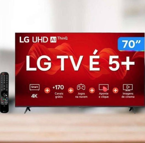 Smart TV 70″ 4K LG UHD ThinQ AI 70UR8750PSA