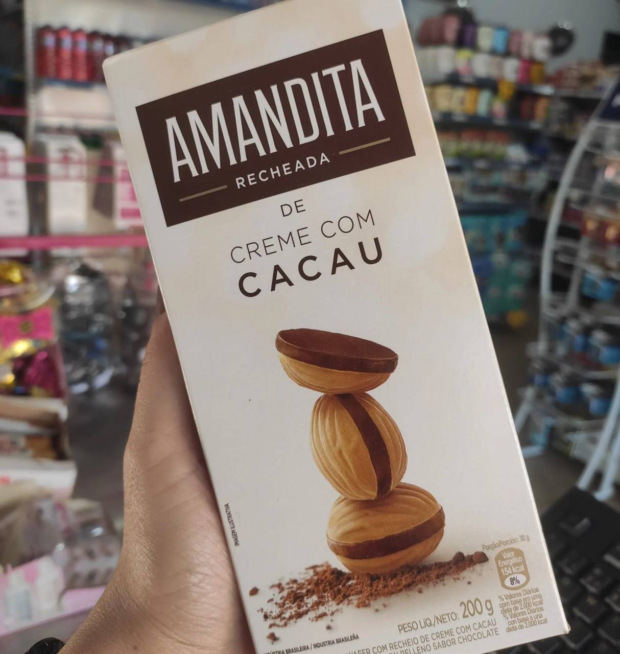 Wafer Recheado Chocolate Amandita 200g