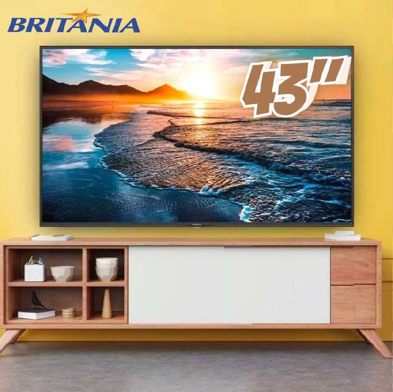 Smart Tv 43 Britânia Btv43g7pr2csblf Led Fhd Roku