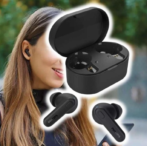 Fone de ouvido sem fio TWS Philips TAT1108BK/00