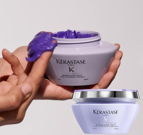 Masque Blond Absolu Kérastase 200 Ml – Cheveux Décolorés – Ultra-violet – Neuf
