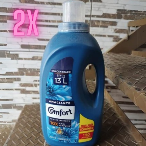 Kit Amaciante Comfort Frescor Intenso 3L Cada – 2 Unidades