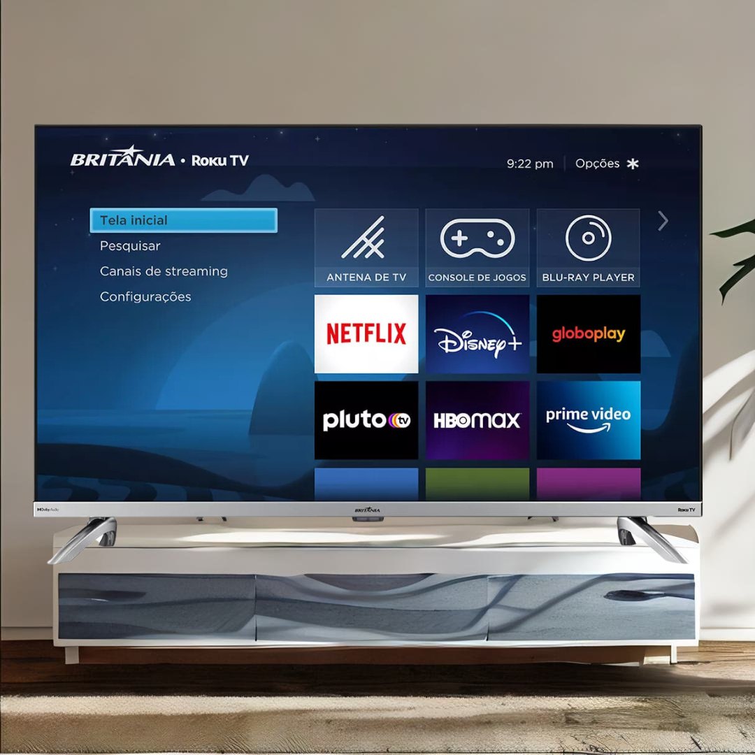 Smart Tv 32 Britânia Btv32g7pr2csblh Led Dolby Audio