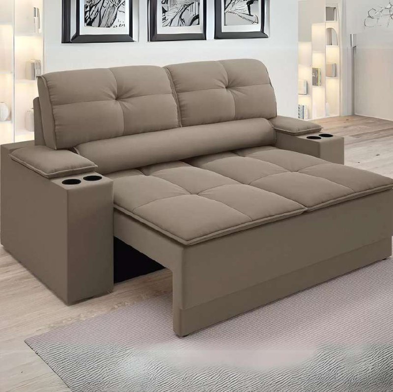 Sofá 2 Lugares Retrátil Reclinável Velosuede Up Next Sofás