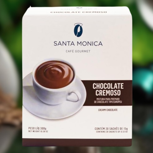 Café Santa Monica Chocolate Europeu Monodose Cafe Com 20 Unidades