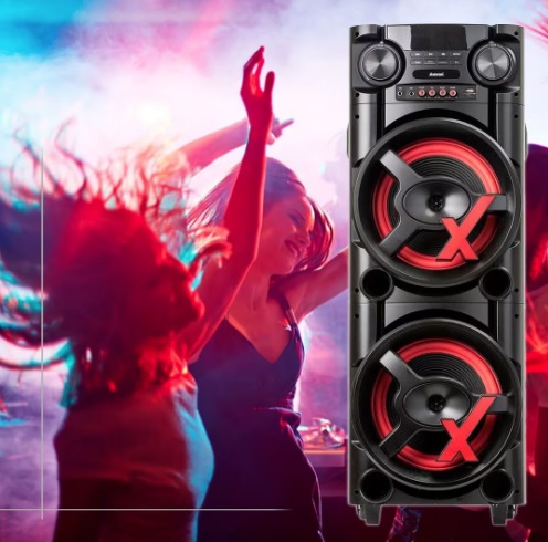 Caixa Amplificada Amvox Aca 1300 New X 1300w Bluetooth Usb Sem Radio FM