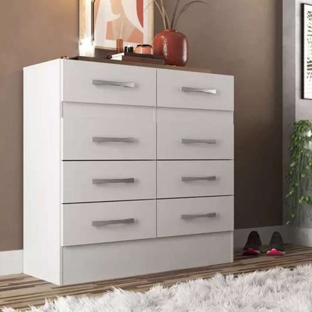 Cômoda Roupeiro Grande 8 Gavetas Imperatriz Wt