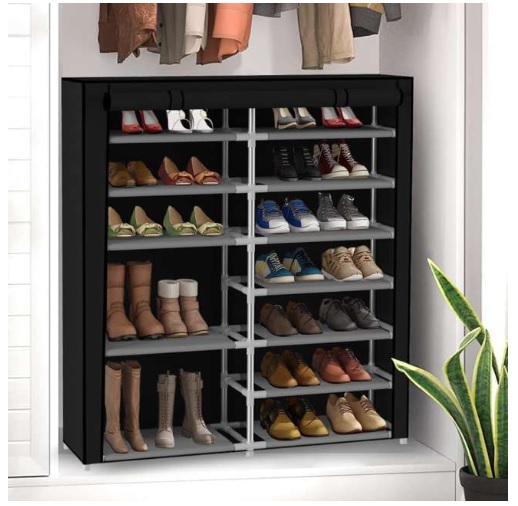 Sapateira Organizadora Sapateira Fechada 12 Camadas (36 Pares De Sapatos / 3 Pares Por Camada)