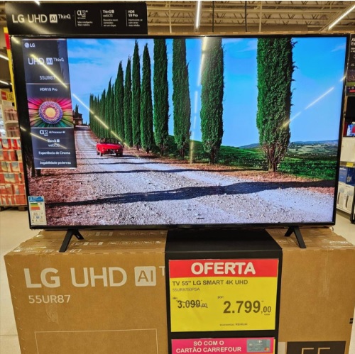 Smart Tv 4k LG 55 Pol Led Wi-fi Bluetooth Hdr Thinq Ai