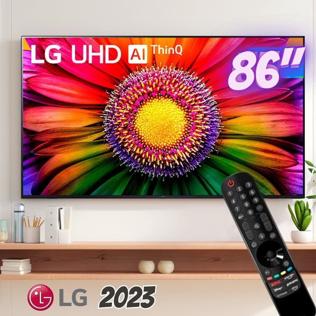 Smart TV 86” 4K UHD LED LG 86UR8750 – Wi-Fi Bluetooth Alexa 3 HDMI IA Matter