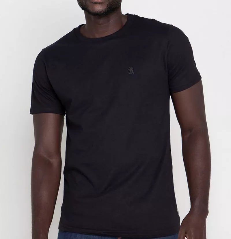 Kit 3 Camisetas Masculinas Básicas Algodão Polo Wear Preto