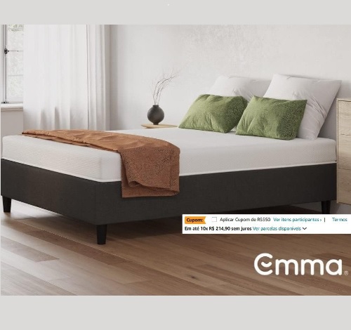 Colchão King Emma One Plus – Firme e Ortopédico com 10 anos de garantia