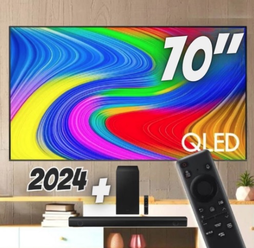 Combo Smart Tv 70 Qled 4k 70q65d 2024 + Soundbar Hw-b550/zd