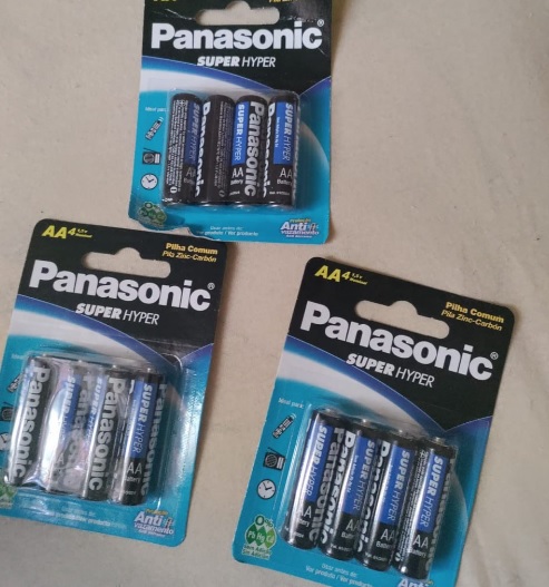Panasonic UM-3SHS – Pilha Comum AA, Tensão 1,5 Volts, Embalagem com 4 pilhas