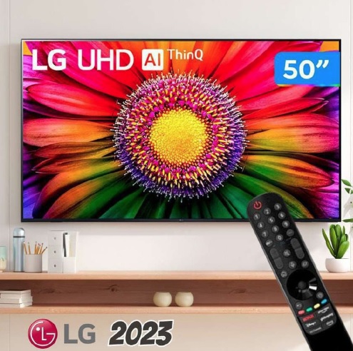 Smart Tv LG 50” Uhd Hdr10 Pro 4k Webos 23 Thinq Ai Ur8750