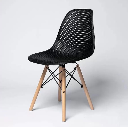 Cadeira Eames Design Colméia Eloisa Preta – Home land