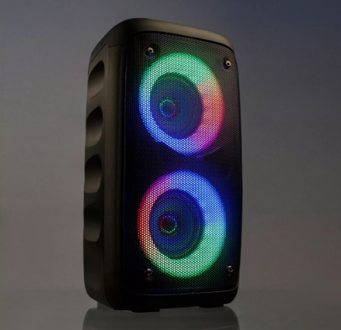 Caixa De Som Bluetooth Portatil Led Potente Com Microfone