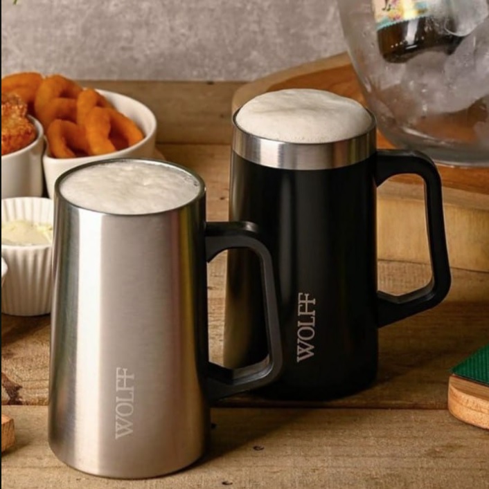 Caneca Térmica de Aço Inox 500ml – Wolff