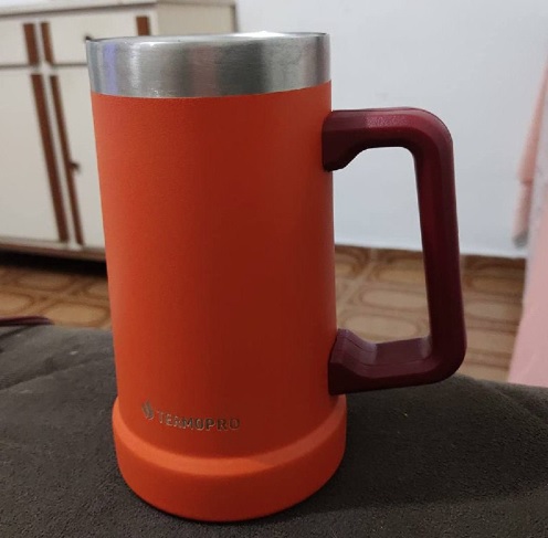 Caneca Térmica Laranja 709 Ml Termopro