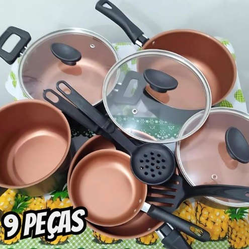 Conjunto De Panelas Teflon Com Frigideira