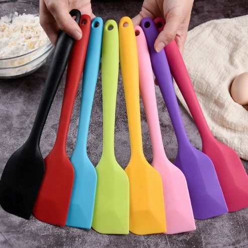 Espatula De Silicone Color Reforçada 28 Cm 3 Unidades Cor Colorida