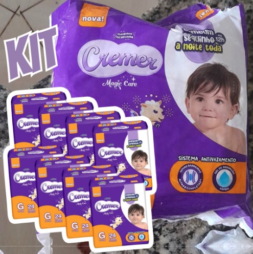 Fralda Cremer Jumbo G 192 Unidades
