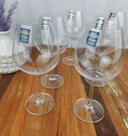Jogo 06 Unidades De Taças 650ml Cristal Bohemia