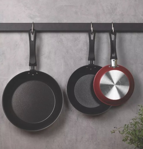 Jogo De Frigideiras Linz 3 Peças Vermelho Tramontina