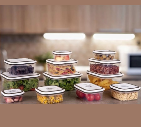 Jogo de Potes de Plástico Herméticos Electrolux – com Tampa A23122901 12 Peças