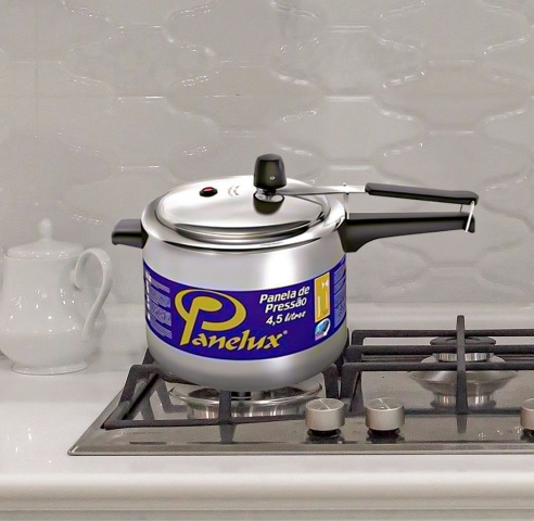 Panela De Pressao 4,5litros Panelux A Mais Vendida Do Brasil