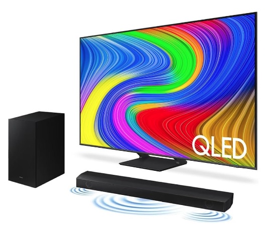 Samsung Combo Smart TV 55″ QLED 4K 55Q65D 2024 + Soundbar HW-B550/ZD