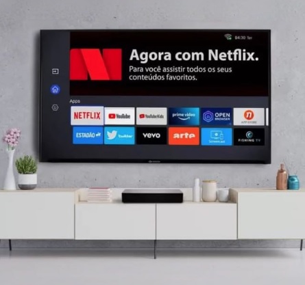 Smart TV 50” 4K DLED Vizzion LE50UHD20 – IPS Wi-Fi 3 HDMI 2 USB