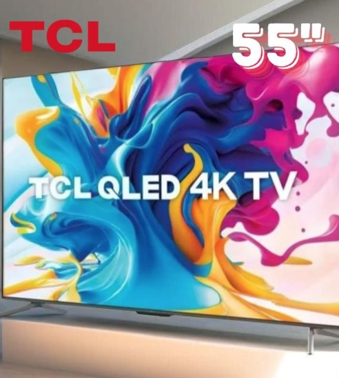 TCL QLED TV 55” C645 4K UHD GOOGLE TV DOLBY VISION GAMING