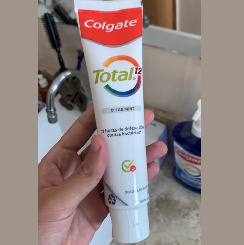 Creme Dental Colgate Total 12 Clean Mint 90g, Branco