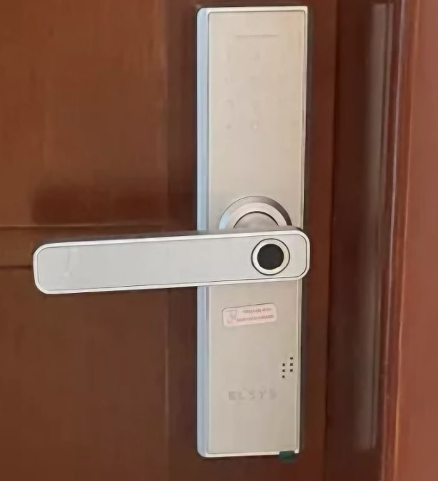 Elsys Esfde2000b Prata Fosco Fechadura Digital de Embutir Com Biometria