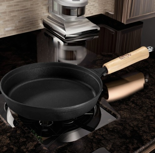 Frigideira de Ferro Fundido Fumil Chef 636 22 Cm 1,2 L Cor Preto