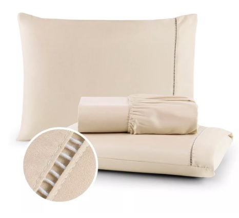 Jogo De Lençol 400 Fios Micropercal Casal 3 Pçs Extra Macio