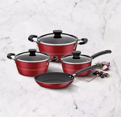 Jogo De Panelas Sicília 4 Peças Vermelho Tramontina