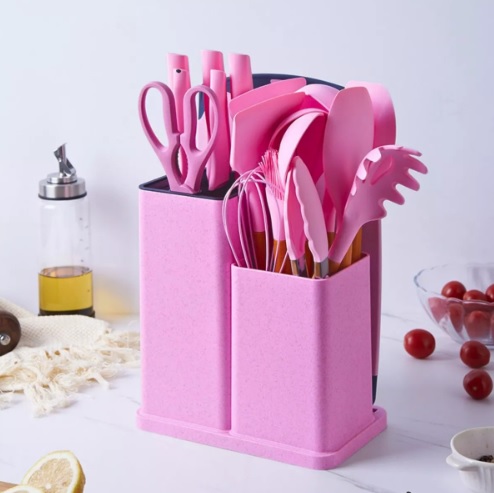 Kit Conjunto De Utensílios De Cozinha Com 19 Peças Completo