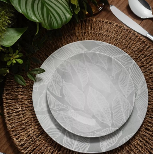 Kit Prato Sobremesa Em Porcelana Arbo 6 Peças Tramontina