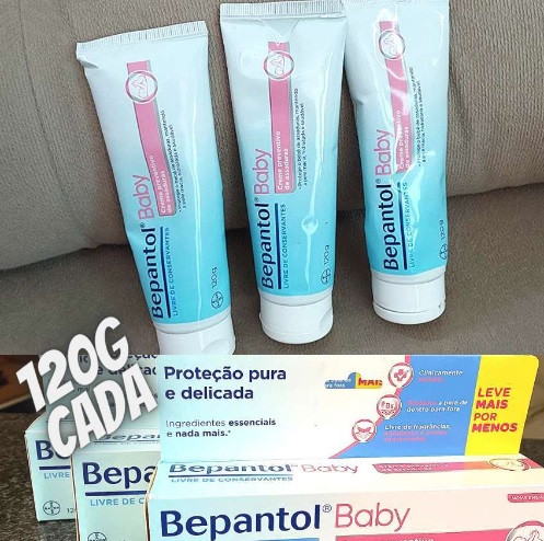 Kit com 3 Cremes Pomada de Assadura 120gr Cada – Bepantol
