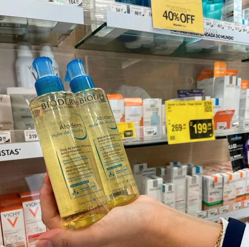 Óleo de banho Atoderm hidratante diária 200ml Bioderma