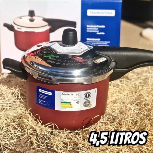 Panela De Pressão 4,5litros Starflon Antiaderente Tramontina