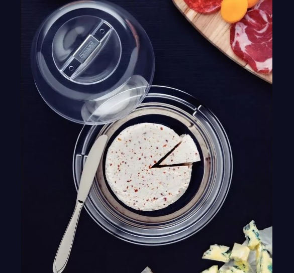 Porta-queijo Ciclo Base Em Inox 25 Cm Tramontina