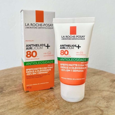 Protetor Anthelios Airlicium Sem Cor Fps 80 Antioleosidade 40g La Roche-posay