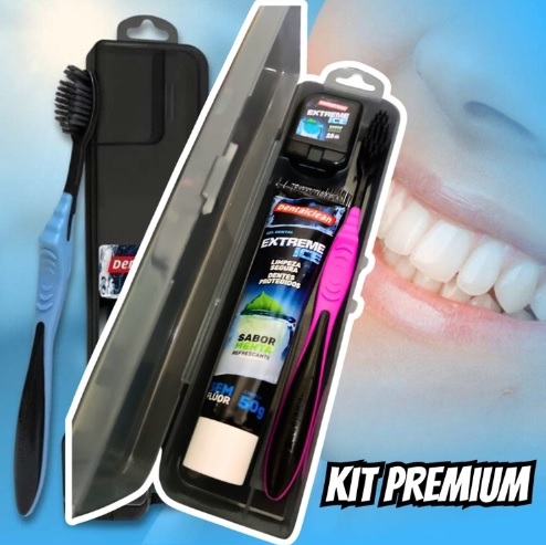 Dentalclean Kit Premium Extreme Ice Preta