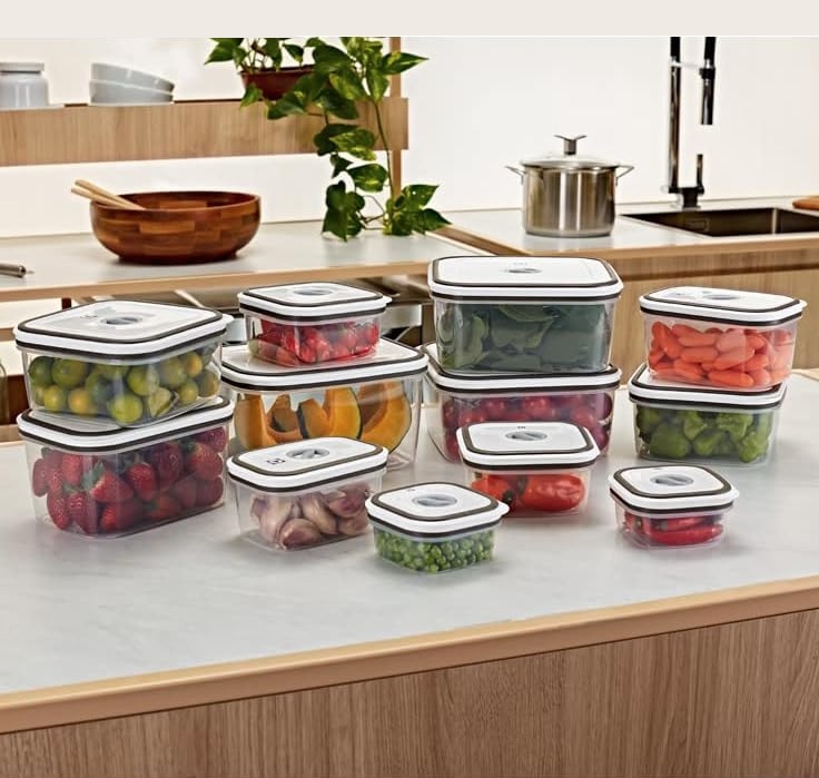 Electrolux, Pote Hermetico, 12 unidades, A23122901, cinza