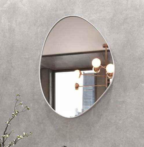 Espelho orgánico de parede Mirror Store Orgánico do 60cm x 42cm quadro gelo